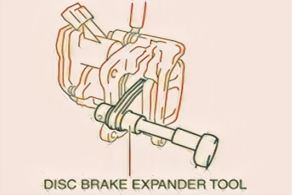 Disc brake expander tool