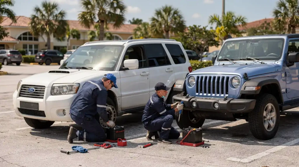 Mobile service avoids the overhead of maintaining a physical shop building, which supports competitive pricing